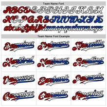 Load image into Gallery viewer, Custom White Red Black Cuban Flag-Blue 3D Cuba Authentic Baseball Jersey