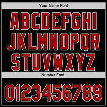 Load image into Gallery viewer, Custom Black Red White-Cuban Flag 3D Cuba Santiago Authentic Baseball Jersey