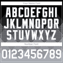 Load image into Gallery viewer, Custom Black White-Gray 3D Gradient Square Shape Authentic Baseball Jersey