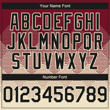 Charger l'image dans la galerie, Custom Crimson Black-Cream 3D Gradient Square Shape Authentic Baseball Jersey