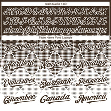 Load image into Gallery viewer, Custom Brown White 3D Gradient Square Shape Authentic Baseball Jersey