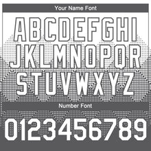 Load image into Gallery viewer, Custom White Steel Gray 3D Gradient Square Shape Authentic Baseball Jersey