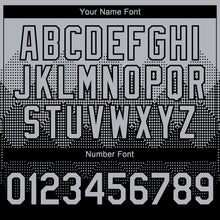 Load image into Gallery viewer, Custom Gray Black 3D Gradient Square Shape Authentic Baseball Jersey