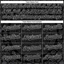 Загрузить изображение в средство просмотра галереи, Custom Black Gray-White 3D Mexico Authentic Baseball Jersey