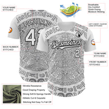 Загрузить изображение в средство просмотра галереи, Custom White Gray-Black 3D Mexico Authentic Baseball Jersey