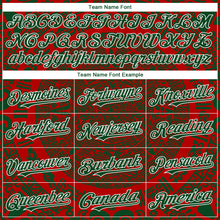 Загрузить изображение в средство просмотра галереи, Custom Red Green-White 3D Mexico Authentic Baseball Jersey