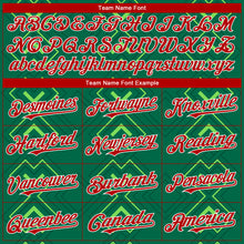 Загрузить изображение в средство просмотра галереи, Custom Kelly Green Red-White 3D Mexico Mexican Flag Authentic Baseball Jersey