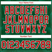 Загрузить изображение в средство просмотра галереи, Custom Kelly Green Red-White 3D Mexico Authentic Baseball Jersey