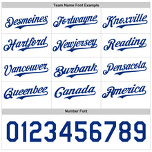 Load image into Gallery viewer, Custom White Royal 3D Pattern Design Patriotic American Symbol Statue of Liberty Authentic Baseball Jersey