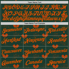 Charger l'image dans la galerie, Custom Green Orange 3D Pickleball Paddles Balls Floral Performance T-Shirt