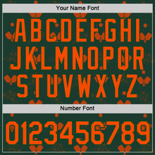 Charger l'image dans la galerie, Custom Green Orange 3D Pickleball Paddles Balls Floral Performance T-Shirt