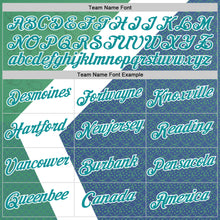 Load image into Gallery viewer, Custom Green Teal Blue-White 3D Pickleball Paddles Balls Performance T-Shirt