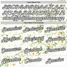 Charger l'image dans la galerie, Custom White Black 3D Pickleball Paddles Balls Floral Performance T-Shirt