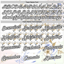 Laden Sie das Bild in den Galerie-Viewer, Custom White Black 3D Pickleball Paddles Balls Floral Performance T-Shirt