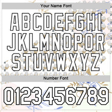 Laden Sie das Bild in den Galerie-Viewer, Custom White Black 3D Pickleball Paddles Balls Floral Performance T-Shirt