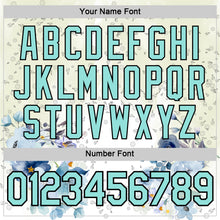 Charger l'image dans la galerie, Custom White Ice Blue-Black 3D Pickleball Paddles Balls Floral Performance T-Shirt