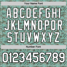 Laden Sie das Bild in den Galerie-Viewer, Custom Green White-Black 3D Pickleball Paddles Balls Tropical Palm Trees Performance T-Shirt