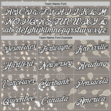 Load image into Gallery viewer, Custom Gray White-Black 3D Pickleball Paddles Balls Floral Performance T-Shirt