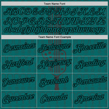 Загрузить изображение в средство просмотра галереи, Custom Teal Black 3D Pickleball Paddles Balls Performance T-Shirt