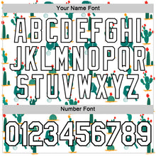 Charger l'image dans la galerie, Custom White Black 3D Pickleball Paddles Balls Cactus Performance T-Shirt