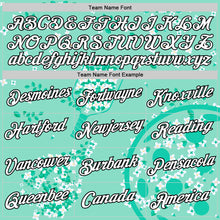 Charger l'image dans la galerie, Custom Green White-Black 3D Pickleball Paddles Balls Floral Performance T-Shirt