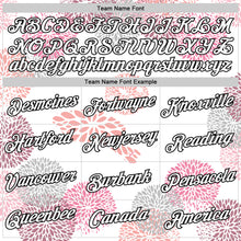 Charger l'image dans la galerie, Custom White Black 3D Pickleball Paddles Balls Floral Performance T-Shirt