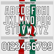 Laden Sie das Bild in den Galerie-Viewer, Custom Red White Green-Black 3D Pickleball Paddles Balls Performance T-Shirt