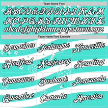 Загрузить изображение в средство просмотра галереи, Custom Green White-Black 3D Pickleball Paddles Balls Floral Performance T-Shirt