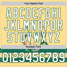 Laden Sie das Bild in den Galerie-Viewer, Custom Yellow White-Green 3D Pickleball Paddles Balls Floral Performance T-Shirt