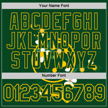 Laden Sie das Bild in den Galerie-Viewer, Custom Green Yellow 3D Pickleball Paddles Balls Floral Performance T-Shirt