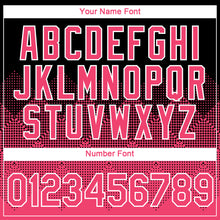 Load image into Gallery viewer, Custom Black Neon Pink-White 3D Pattern Design Gradient Square Shapes Performance T-Shirt