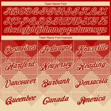 Load image into Gallery viewer, Custom Red Cream 3D Pattern Design Gradient Square Shapes Performance T-Shirt