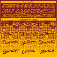 Charger l'image dans la galerie, Custom Crimson Gold 3D Pattern Design Gradient Square Shapes Performance T-Shirt