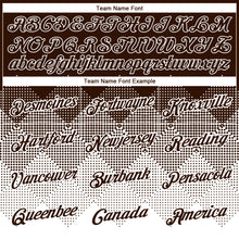 Загрузить изображение в средство просмотра галереи, Custom Brown White 3D Pattern Design Gradient Square Shapes Performance T-Shirt