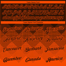 Загрузить изображение в средство просмотра галереи, Custom Brown Orange 3D Pattern Design Gradient Square Shapes Performance T-Shirt