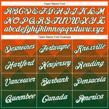 Загрузить изображение в средство просмотра галереи, Custom Orange White-Green 3D Pattern Design Gradient Square Shapes Performance T-Shirt