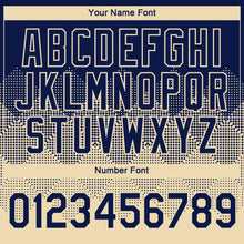 Загрузить изображение в средство просмотра галереи, Custom Navy Cream 3D Pattern Design Gradient Square Shapes Performance T-Shirt