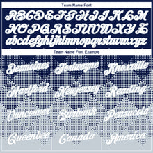 Charger l'image dans la galerie, Custom Navy White-Silver 3D Pattern Design Gradient Square Shapes Performance T-Shirt