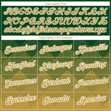 Load image into Gallery viewer, Custom Green Old Gold-White 3D Pattern Design Gradient Square Shapes Performance T-Shirt