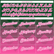 Load image into Gallery viewer, Custom Green Pink-White 3D Pattern Design Gradient Square Shapes Performance T-Shirt