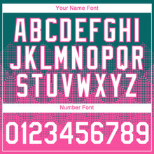 Загрузить изображение в средство просмотра галереи, Custom Teal White-Pink 3D Pattern Design Gradient Square Shapes Performance T-Shirt