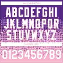 Load image into Gallery viewer, Custom Purple White-Light Pink 3D Pattern Design Gradient Square Shapes Performance T-Shirt