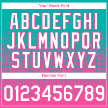 Загрузить изображение в средство просмотра галереи, Custom Aqua White-Pink 3D Pattern Design Gradient Square Shapes Performance T-Shirt