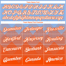 Load image into Gallery viewer, Custom Light Blue White-Orange 3D Pattern Design Gradient Square Shapes Performance T-Shirt