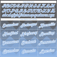 Загрузить изображение в средство просмотра галереи, Custom Steel Gray Light Blue-White 3D Pattern Design Gradient Square Shapes Performance T-Shirt