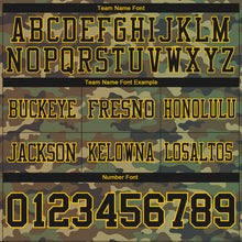 Laden Sie das Bild in den Galerie-Viewer, Custom Camo Black-Yellow 3D Pattern Salute To Service Authentic Football Jersey