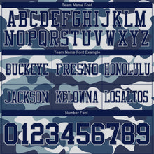 Laden Sie das Bild in den Galerie-Viewer, Custom Camo Navy-Gray 3D Pattern Salute To Service Authentic Football Jersey