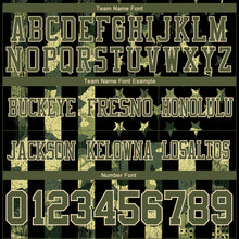 Load image into Gallery viewer, Custom Black Olive-Cream 3D Pattern American Flag Authentic Football Jersey