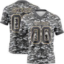 Laden Sie das Bild in den Galerie-Viewer, Custom Camo Steel Gray-Cream 3D Pattern Salute To Service Authentic Football Jersey