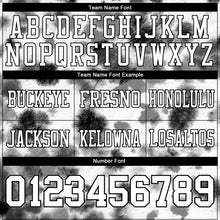 Load image into Gallery viewer, Custom Tie Dye White-Black 3D Pattern Authentic Football Jersey